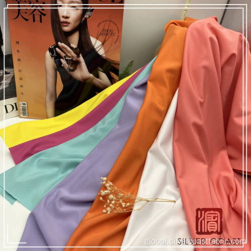 Poly Fabric Solid Color Polyester Spandex Jersey Fabric Supplier